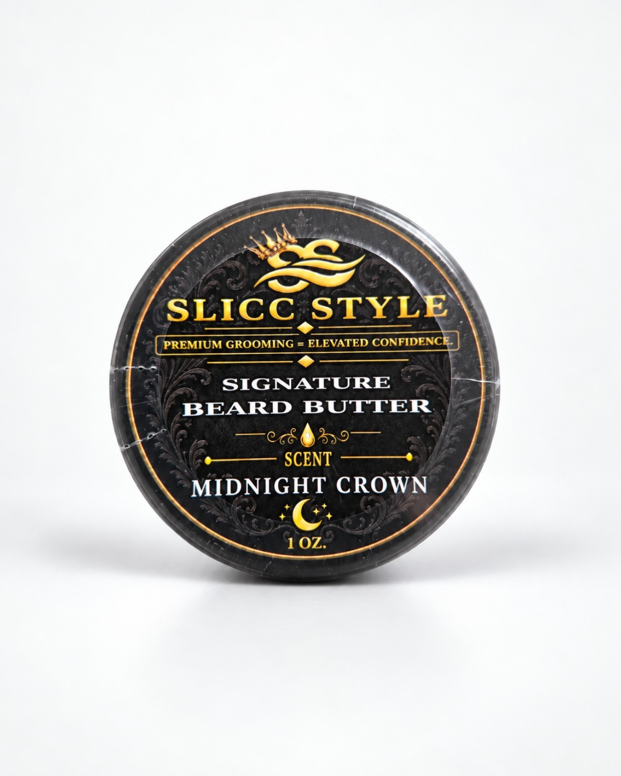 1 OZ TIN Midnight Crown™ Signature Beard Butter™ wrapped