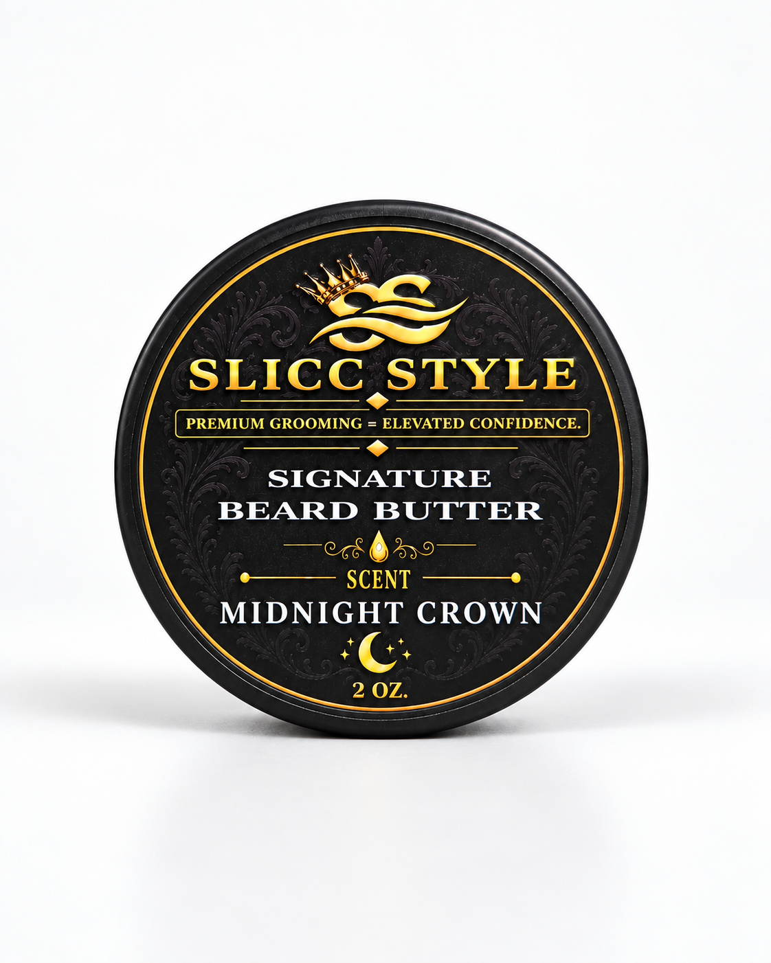 SLICC STYLE Midnight Crown 2 oz Signature Beard Butter