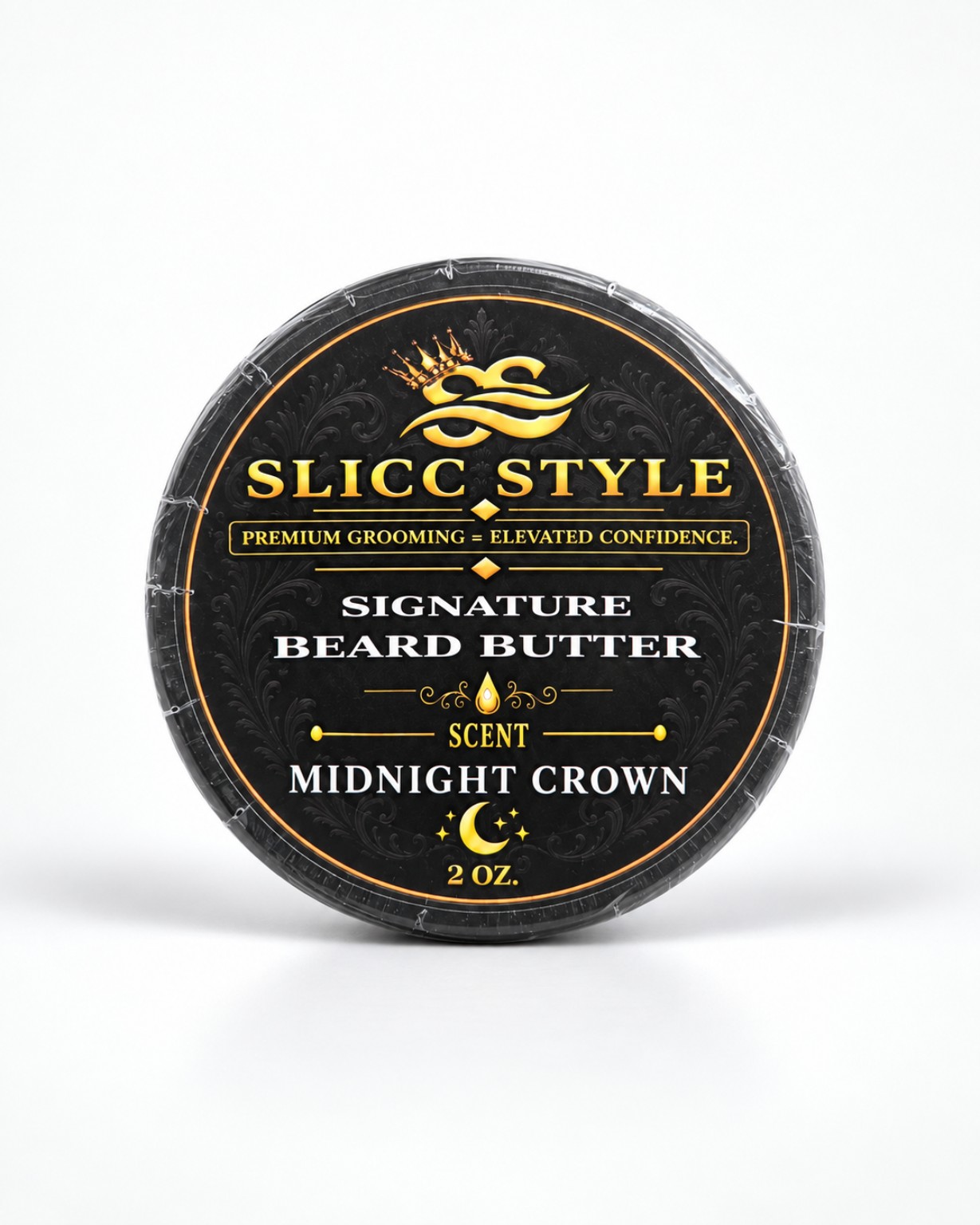 2 OZ TIN Midnight Crown™ Signature Beard Butter™ wrapped