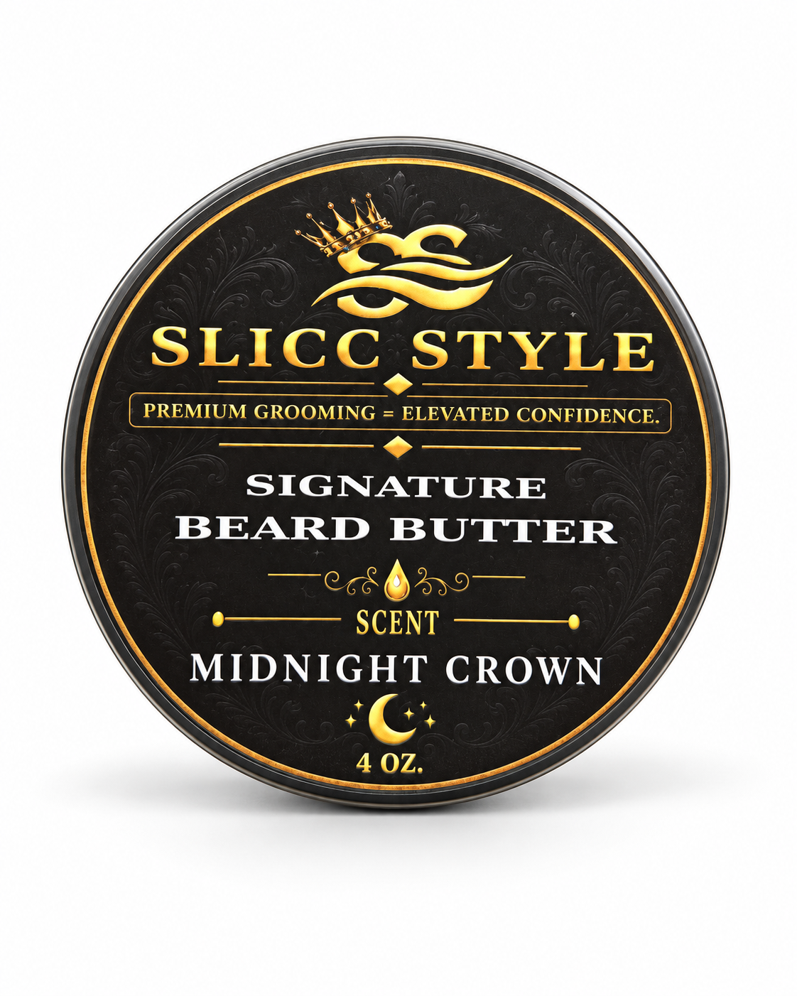 SLICC STYLE Midnight Crown 4 oz Signature Beard Butter